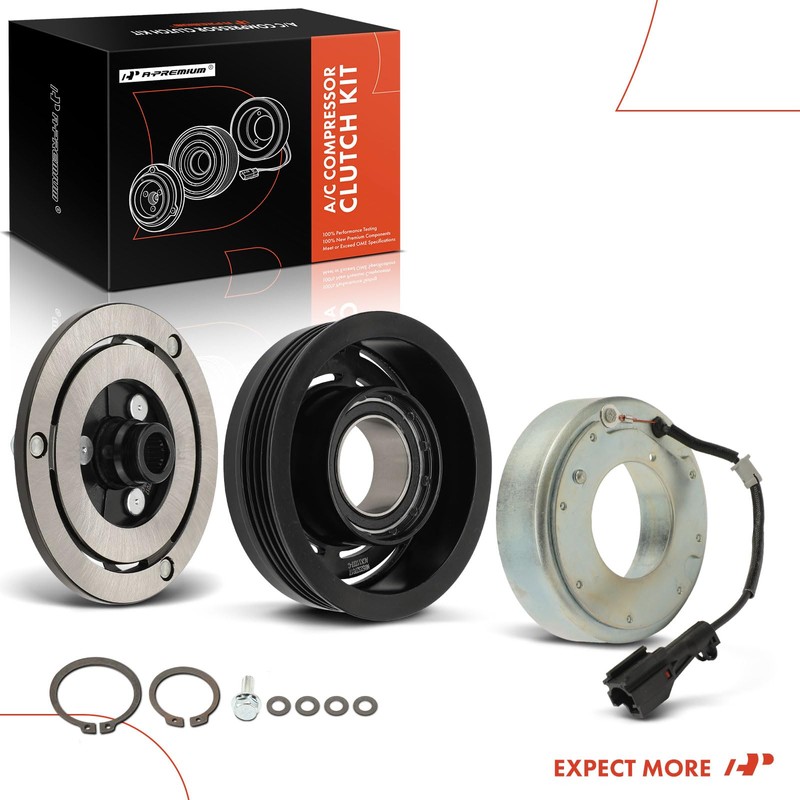 A-Premium Air Conditioner AC Compressor Clutch Kit Compatible with Subaru