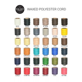 Maine Thread Waxed Polycord 210' Maine Thread Navy Blue 0.35" thick Made in USA