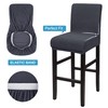 PiccoCasa Dining Chair Covers Set of 2, Stretch & Removable