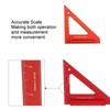 Woodworking Triangle Ruler Aluminium Alloy British System Measuring Tool for