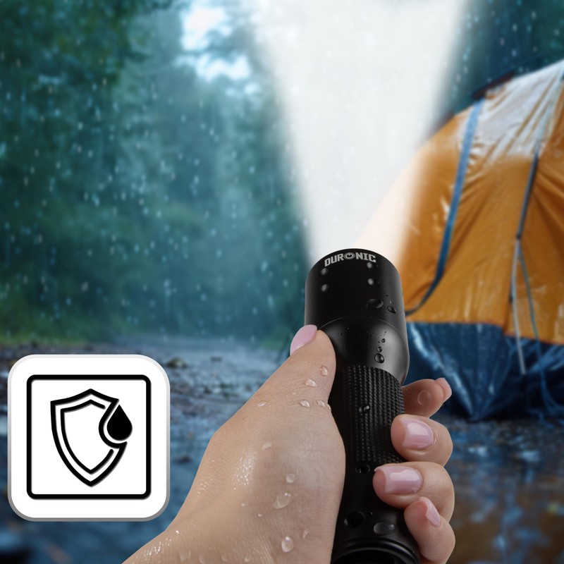 Duronic LED Torch RFL283AA Portable Flashlight, Handheld Pocket Torchlight, Lightweight