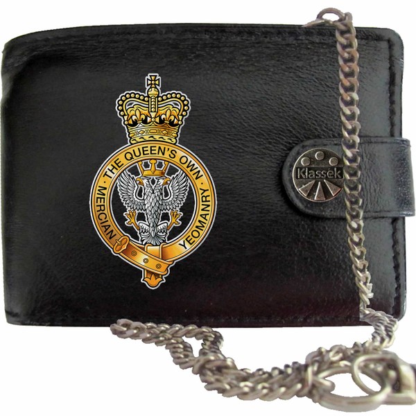 Klassek The Queen's Own Mercian Yeomanry Image Men Chain Wallet