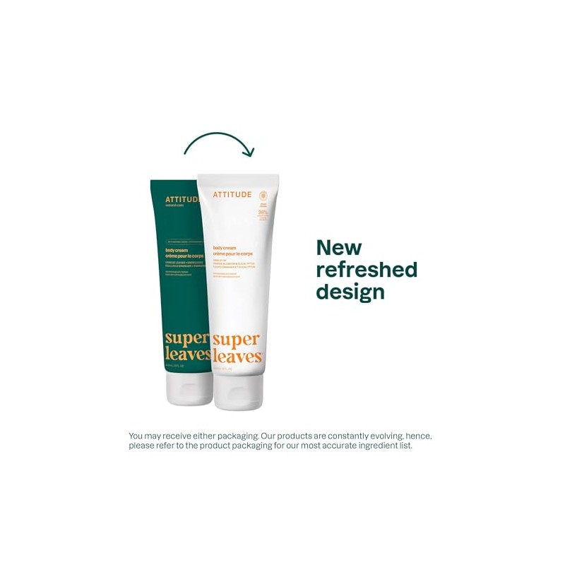Natural Energizing Body Cream: EWG VERIFIED, Hypoallergenic & Dermatologist Tested
