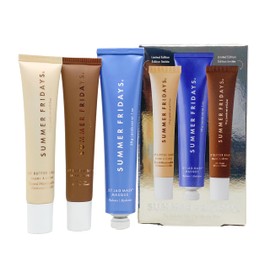 Summer Fridays The Holiday Trio - Lip Butter Balm in Hot Cocoa & Toasted Marshmallow and Jet Lag Mask