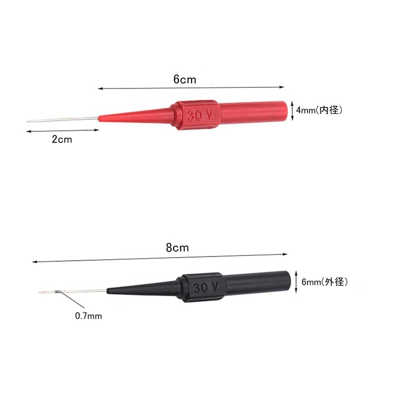 Samcos Test Probes, Set of 10, Ultra Fine 0.03 inch