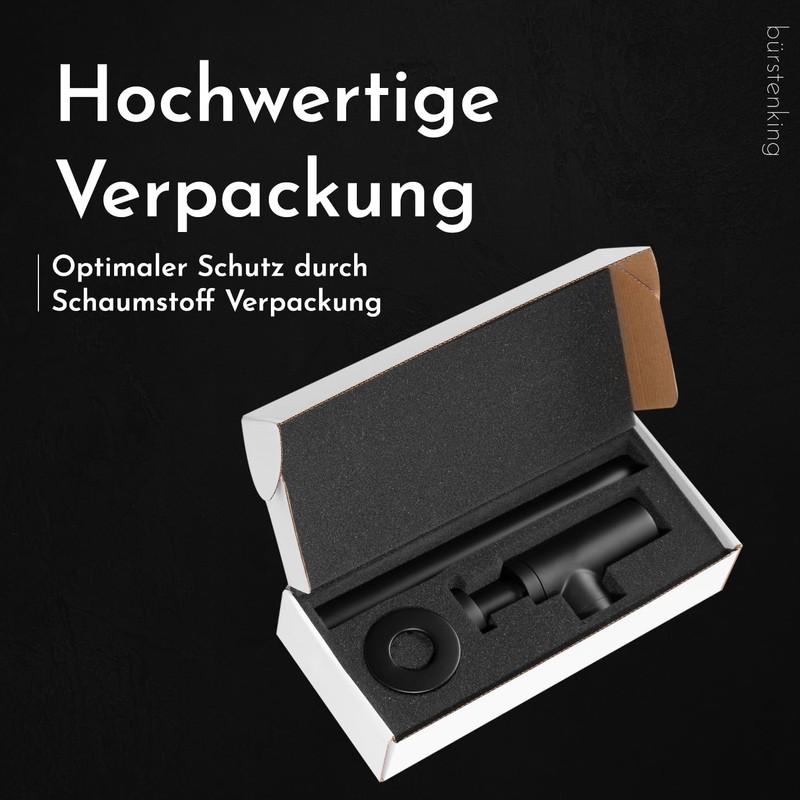 Bürstenking Universal Design Siphon for Washbasins and Washbasins, Easy Assembly