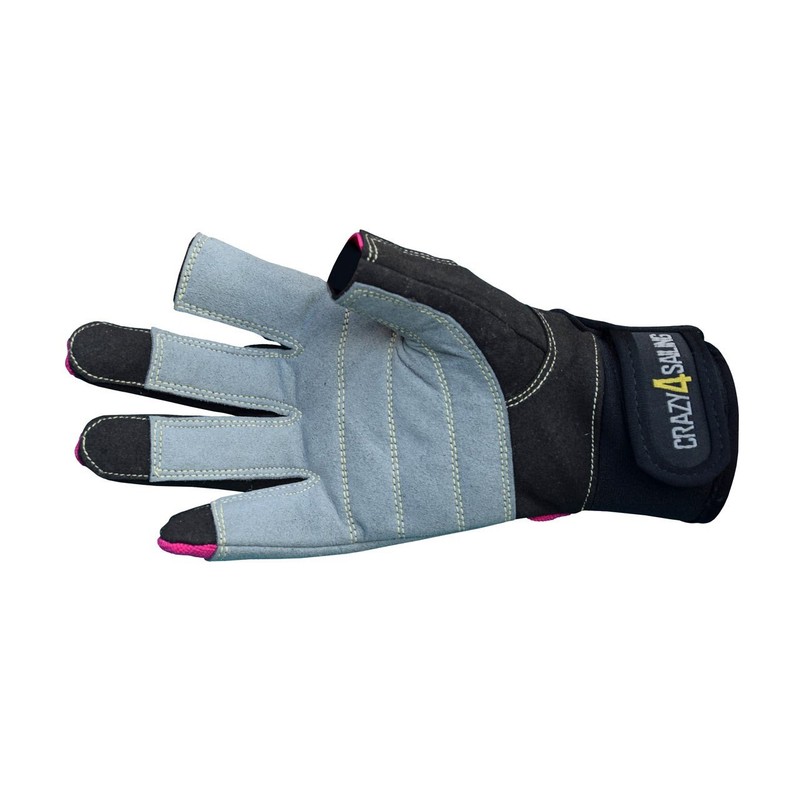 crazy4sailing Unisex Sailing Gloves Offshore – 2 Finger-Free, Colour: Candy,