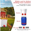 12 Pcs Horizontal Chicken Waterer Nipples with Cups, Leak Proof