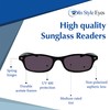In Style Eyes Smarty Pants Non-Polarized Full Reader Sunglasses, Blue,