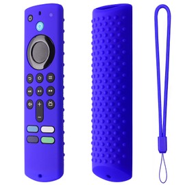 Silicone Remote Cover for Fire TV Stick 4K (2nd Gen) 2023, Fire TV Stick (3rd Gen) 2021,Fire TV Stick 4k&4K Max (2021 Release) Silicone Protective Case with Lanyard(Blue)