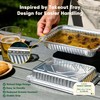 Boxential 25 Pack 8.6" x 6" Grill Drip Pans Compatible