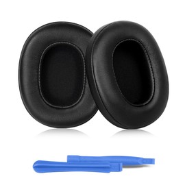 ELZO Replacement Ear Pads Cushions, Earpads for Headphones, Premium Softer Leather, High-density Noise Cancelling Foam, Added Thickness (Skullcandy Crusher, Hesh 3; Black)