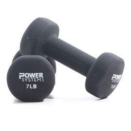 Power Systems Premium Neoprene Dumbbells - Non-Slip Grip and Squared Edges to Prevent Rolling (7)