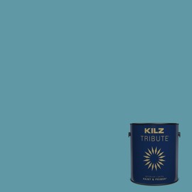 KILZ TRIBUTE Paint & Primer, Interior, Satin, Dusty Turquoise, 1 Gallon