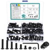 115 Pcs M8 Screws Assortment Kit, Metric Nuts and Bolts