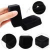 Classic Velvet Couple Double Ring Box Earring Jewelry Case Gift