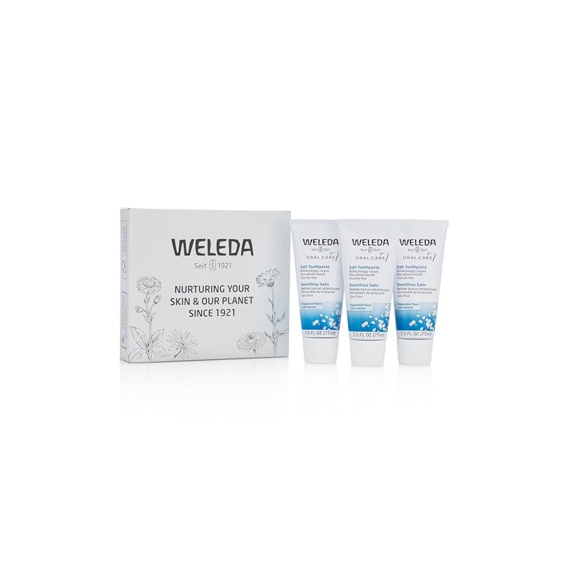 Weleda Natural Salt Toothpaste. 2.5 Fluid Ounce (Pack of 3)