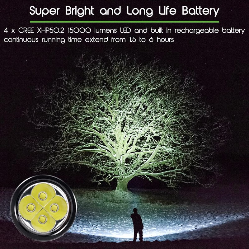 APLOS AP150 Dive Light – 15000 Lumens, Waterproof to 492ft,
