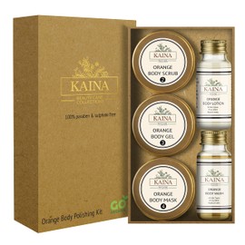 KAINA BEAUTY CARE COLLECTIONS Orange Body Polishing Kit - Set of 5