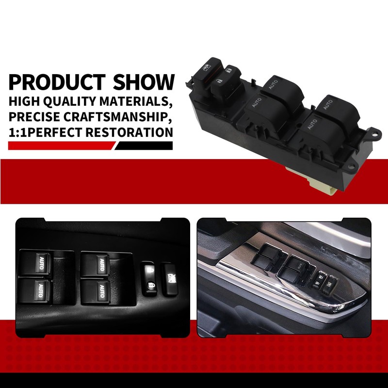 Nakkaa Power Window Switch Automatically Up and Down Driver Side