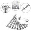 465 Piece Rounded Head Hex Screws with Nuts Set, Allen