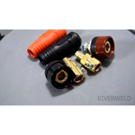 RIVERWELDstore TIG Welding Cable Panel Connector Plug and Socket Set DKJ35-50 & DKZ35-50 4pcs