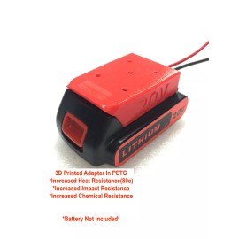 Terrafirma Adaptador de bateria H para conector de alimentação black&decker 20v dock robótica calibre 12