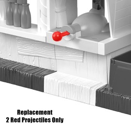 Replacement Parts for Imaginext Toy Story Carnival Playset - GBG66 ~ Replacement Red Projectiles ~ Set of 2