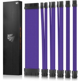 ASIAHORSE 16AWG PSU Cable Extension Power Cords, Customized Power Supply Mod Sleeve Extension Cable, ATX/EPS/8-pin PCI-E/6-pin PCI-E for PSU Cable