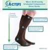 Actifi 20-30 mmHg Knee High Compression Dress Socks for Men,