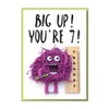 "Big Up! You're 7!" Fun 7th Birthday Card