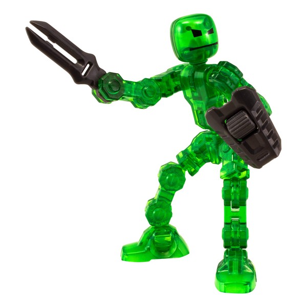 Zing Klikbot Helix - Series 1 - Green - Stop Motion Animation Toy Figure