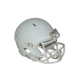Riddell Matte White with White Mask Blank Riddell Speed MINI Helmet - Autographs