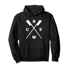 Rowing Crew Crossed Oars Rowers Team Crew Coach Scull Pullover Hoodie