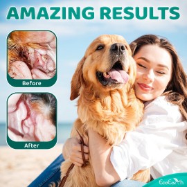 Pet Ear Cleaner Wipes, Disposable Finger Wipes for Dogs & Cats Ear Cleaning