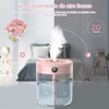 2L Mist Humidifier Pink Mute USB Night Lamp Function Dual