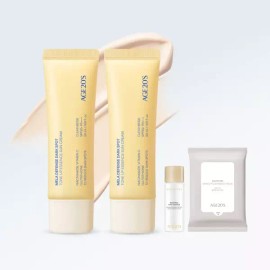 Age 20's 에이지투웨니스 멜라디펜스 기미 톤업 에센스 선크림 50ml 2개+시그니처에센스20ml,클렌징티슈10매 SPF50+, Age 20's Melody Defense Spot Tone-Up Essence Sunscreen 50ml 2 pcs + Signature Essence 20ml, Cleansing Tissue 10 sheets SPF50+ [Main product 50ml+50ml (+essence/cleansing tissue) 21