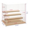 Acrylic Display Case for Collectibles, 4 Tier Figure Display Box