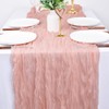 Dlpafzy Cheesecloth Table Runner 10ft Boho Gauze Rustic Cheese Cloth