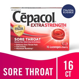 Undisclosed Cepacol Maximum Strength Throat Drop Lozenges, Cherry, 16 Count