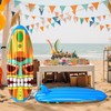Hollowfly 2 Pcs Tiki Inflatable Surfboard Hawaiian Surfboard Inflate 5ft