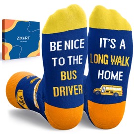 Zmart Bus Driver Socks - Dad & School Bus Driver Appreciation Gifts
