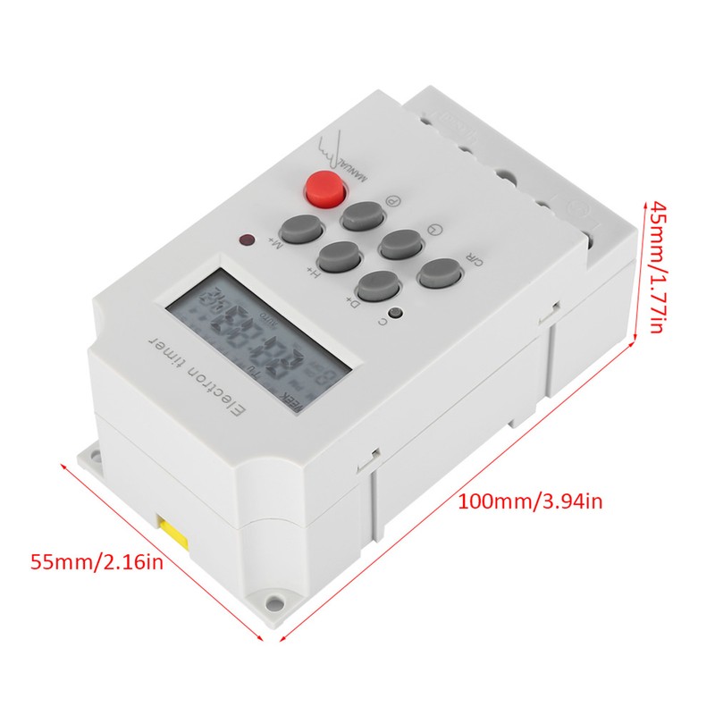 KG316T-II 30A Digital Timer Switch Programmable Electronic Time Control Switch
