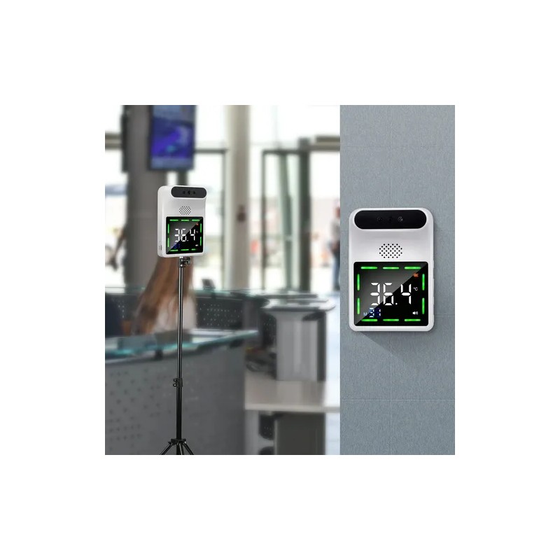 Termómetro Infrarrojo Digital De Pared Bluetooth Con Alarma
