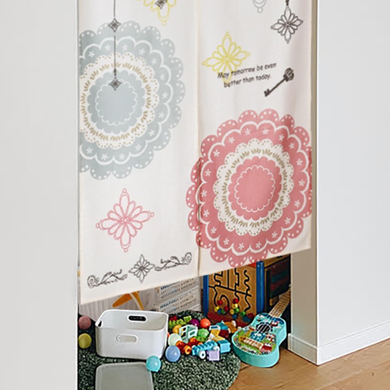 Sunnyday Fabric Noren Crochet Width 33.5 inches (85 cm) x