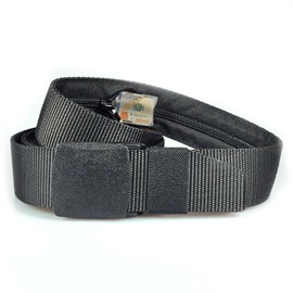 aiyraa Money Belt with Hidden Compartment - Adjustable Nylon Belt for Men and Women, Perfect for Travel - Money Belts with Secret Zipped Pocket, Non-Metal Buckle for Extra Security.