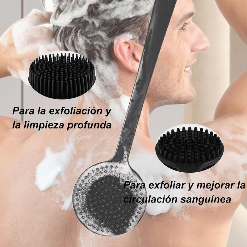 Set de 4 Cepillos de Silicona para Baño y Cuidado