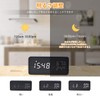 Electime Digital Alarm Clock Wooden Table Clock LED Time Display