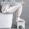 6.7 Inch Toilet Stool for Bathroom,Non-Slip Potty Stool for Pooping,Toilet