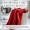 DECOLURE Satin Bed Sheets - 4 Piece Luxury Silky Queen